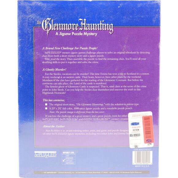 1993 Glenmore Haunting Jigsaw Puzzle Mystery Alan Robbins BePUZZLED 1000pc - Picture 5 of 10